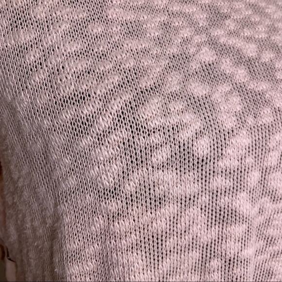 Anthropologie Deletta light pink burnout ruffle bottom top size Small - Picture 4 of 15